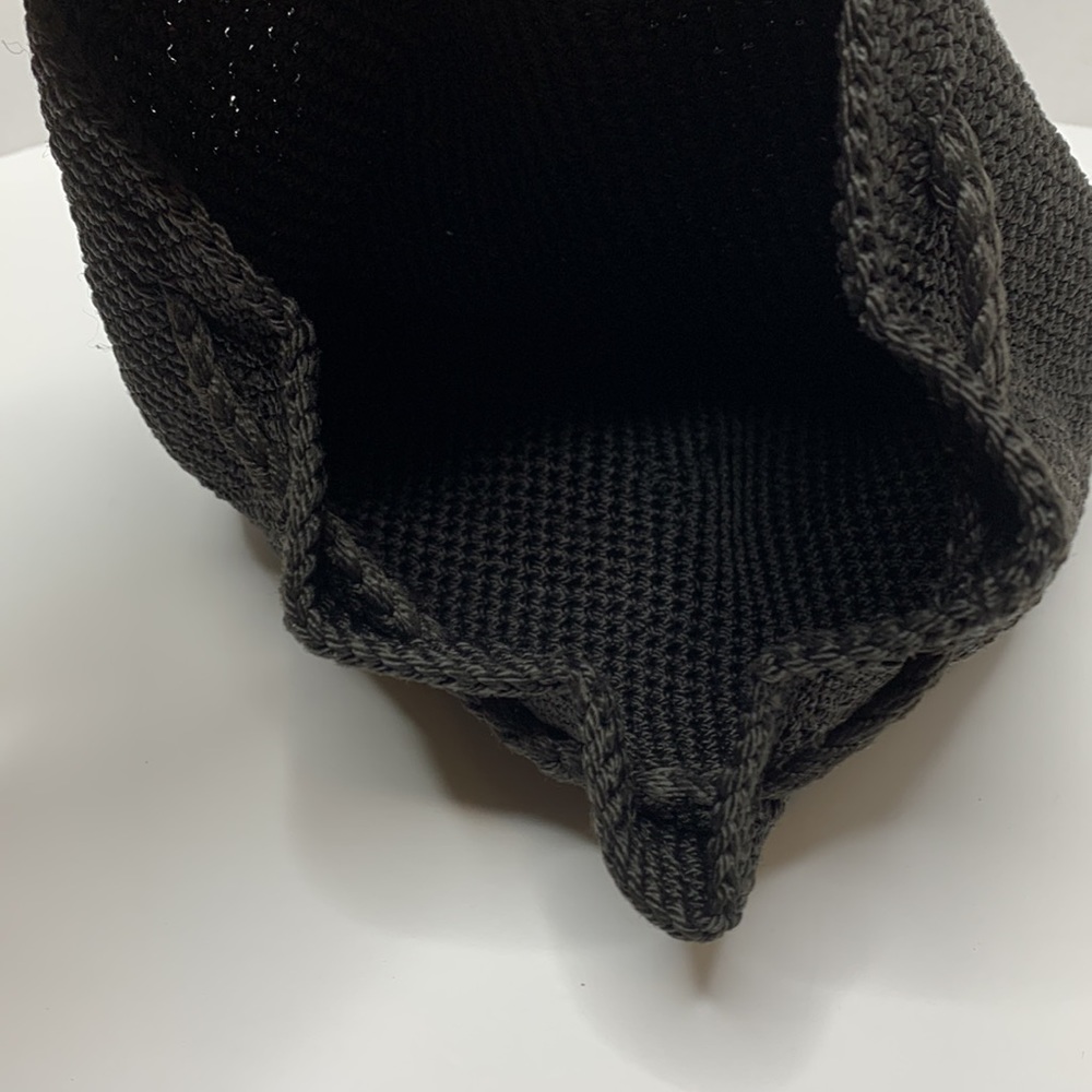 Chateau | Vintage Black Crochet 70’s Mini Backpack | Satchel | Unisex - Picture 7 of 12